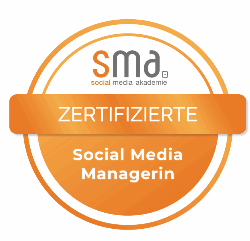 Zertifikat beautiful drops Social Media Managerin